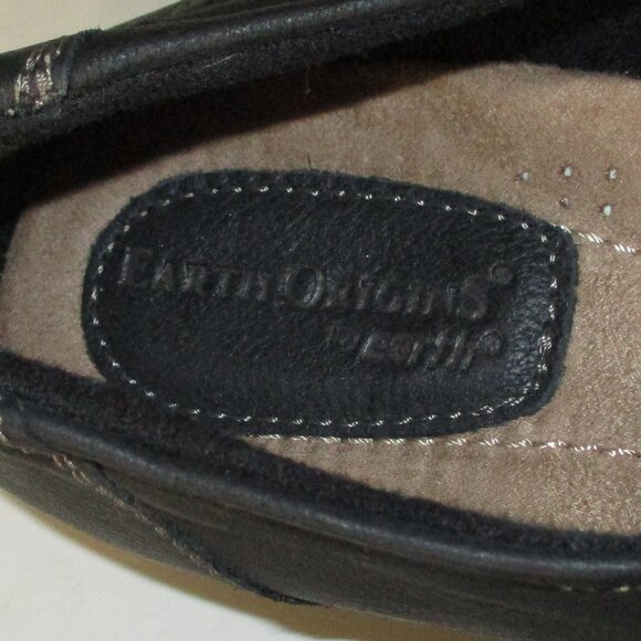 Earth Origins "Naya" Womens Black Leather Casual Flat Loafer NWOB - Size 8.5M - Picture 5 of 9